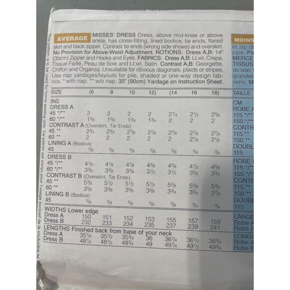 90s Butterick 4445 Sewing Pattern Sizes 14-16-18 Dresses Evening Formal UNCUT - Picture 4 of 6